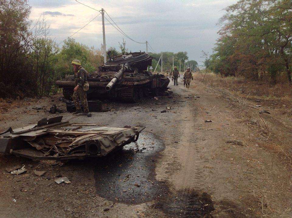 Tank at wartime in Ukraine