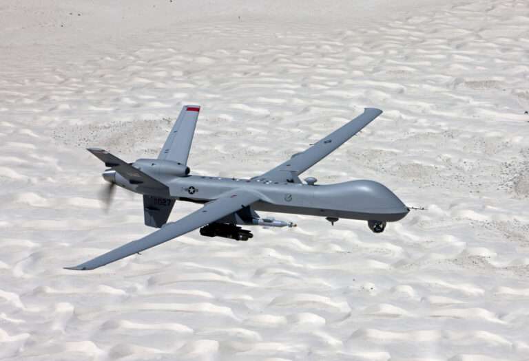 UAV Drone in desert