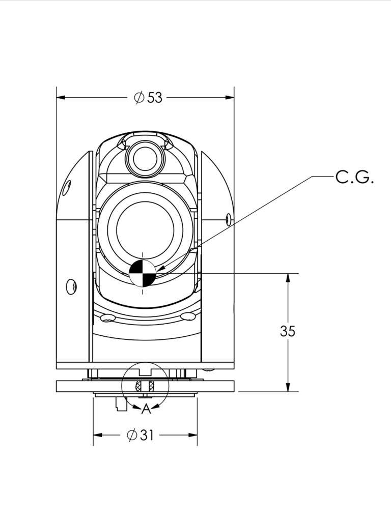 Blueprint for m2d thermal imaging gimbal camera