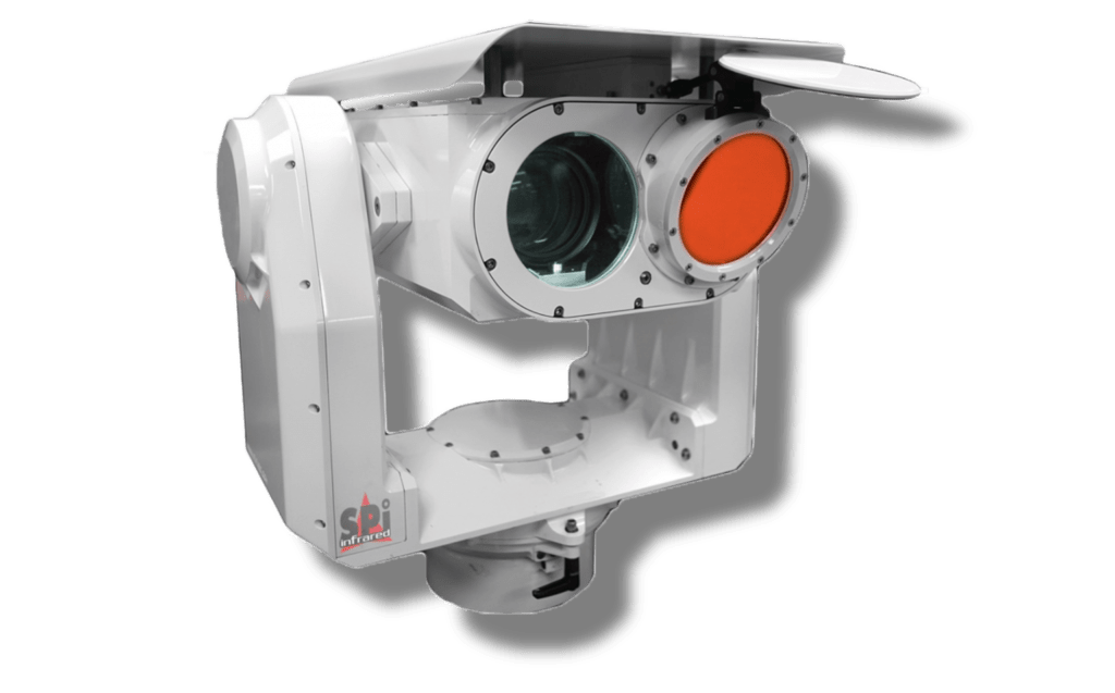 Auto Tracking Thermal IR Ultra Long Range Night Vision IR PTZ Camera 1 Long range flir camera system for ISR, security and surveillance applications