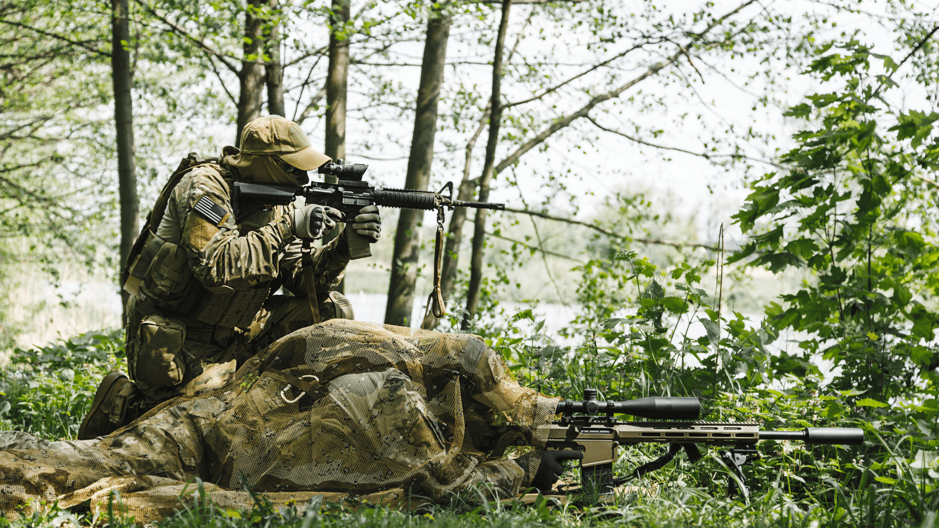 Armed forces in desert