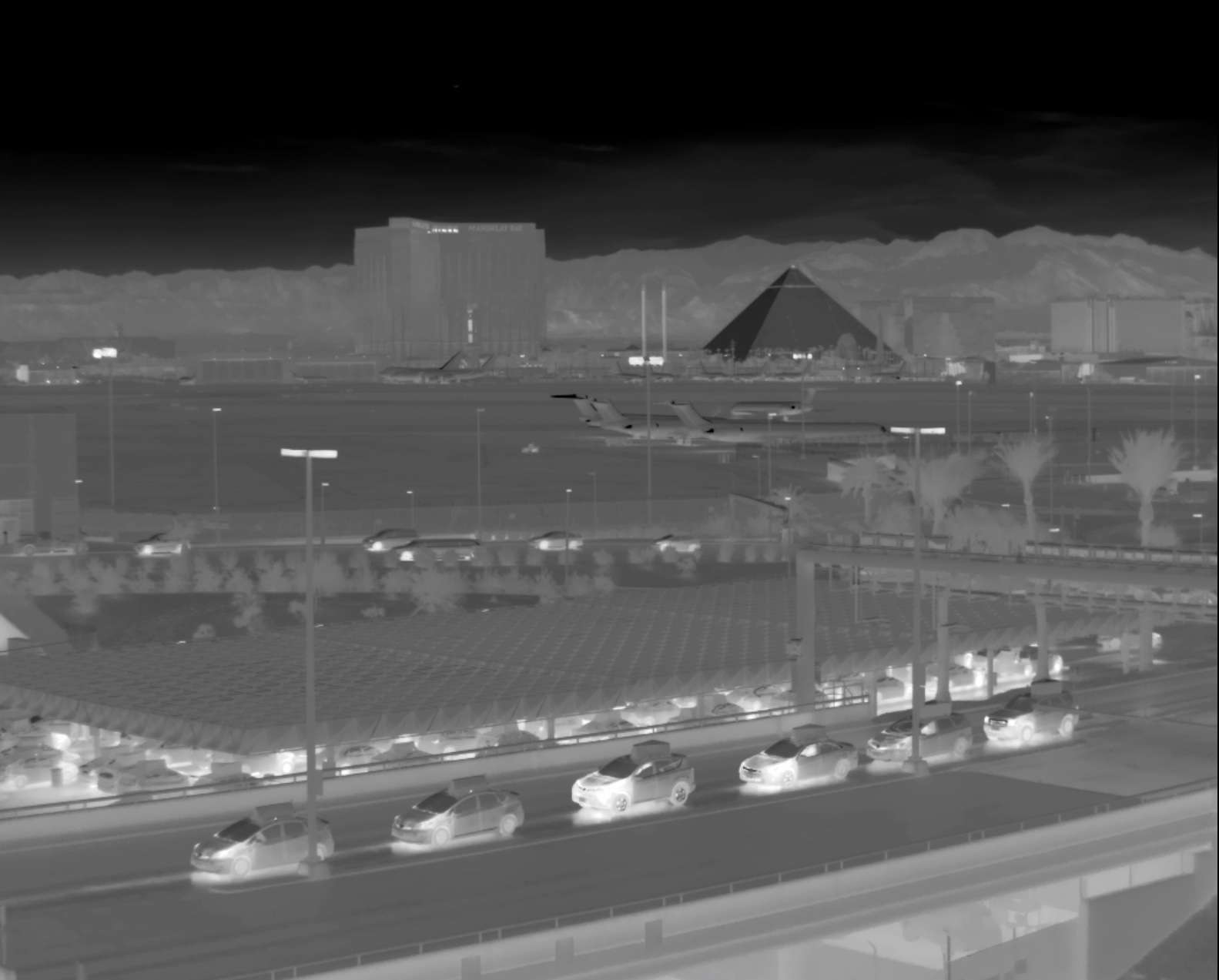 Long range thermal overview of los vegas