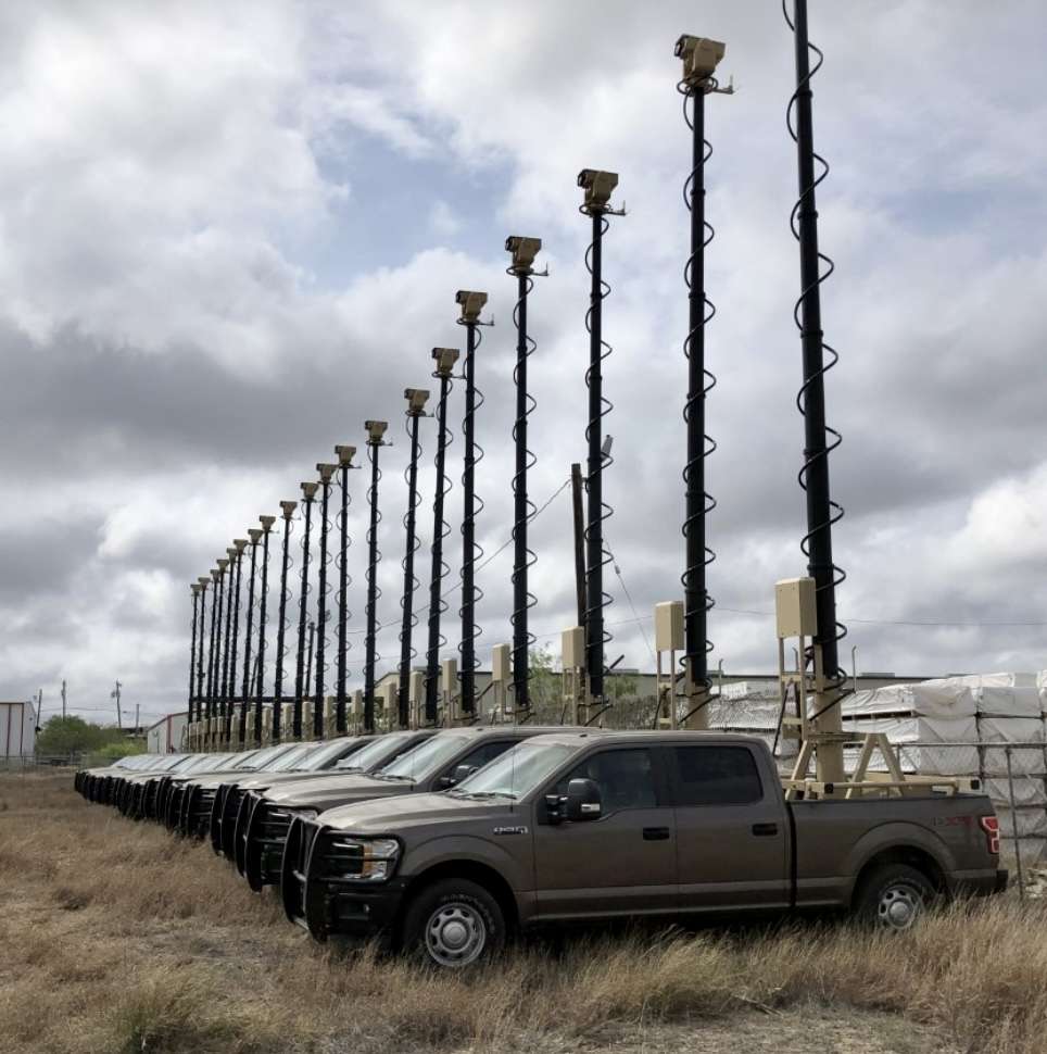 M11 Ultra long range on back of trucks for border security