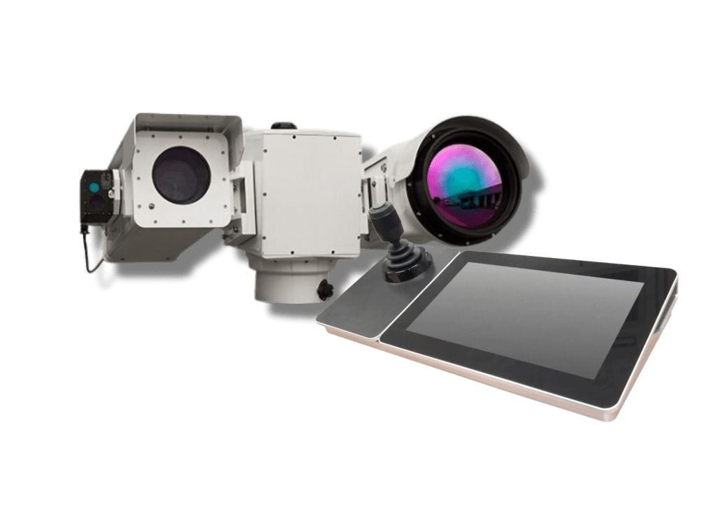 M9 Cooled MWIR PTZ Ultra Long Range and Rugged Thermal Camera Pan Tilt Zoom Multi Sensor with innovative AI Panel