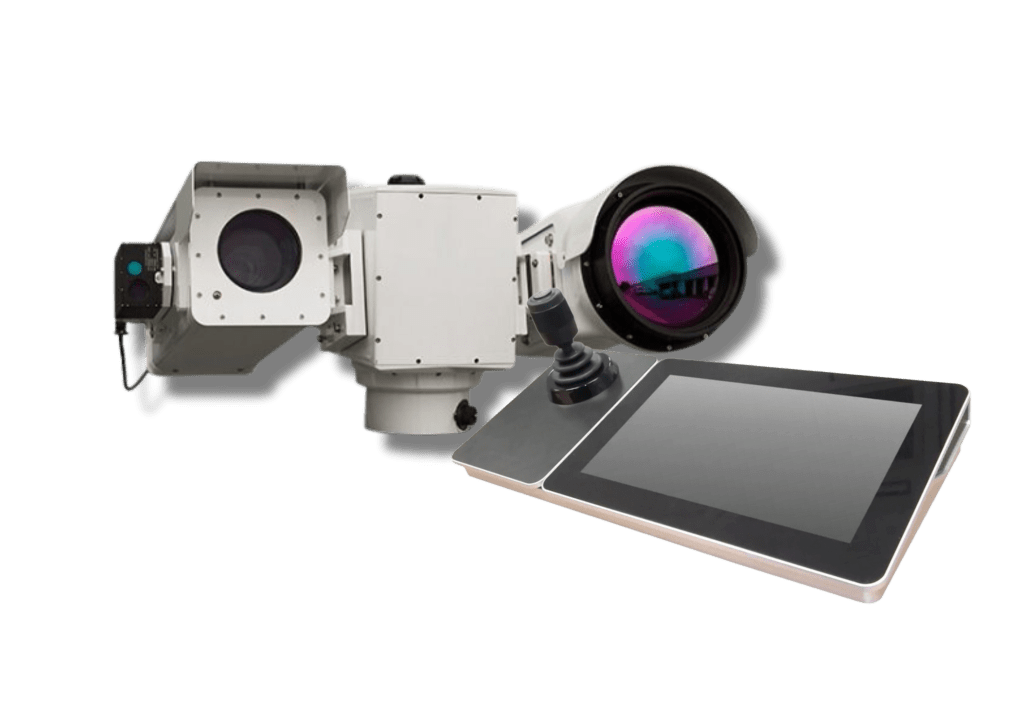 4K Military Long Range Surveillance Camera - Ultra Rugged Ptz m9 cooled mwir ptz ultra rugged thermal ptz long range camera pan tilt zoom multi sensor with innovative ai panel