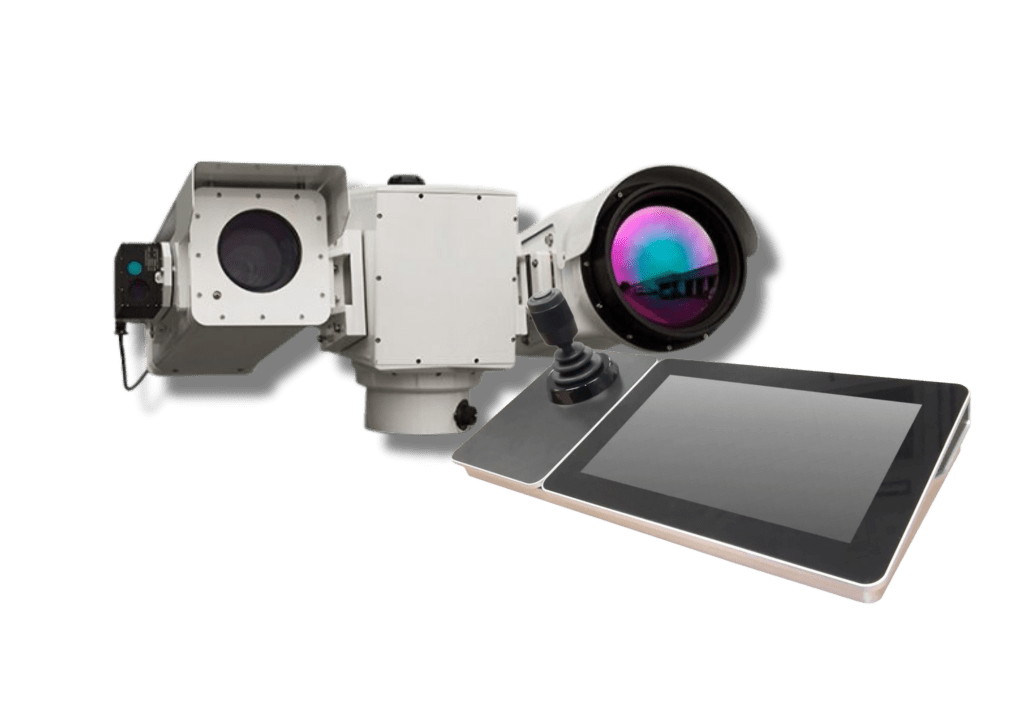 M9 Cooled MWIR PTZ Ultra Long Range and Rugged Thermal Camera Pan Tilt Zoom Multi Sensor with innovative AI Panel 