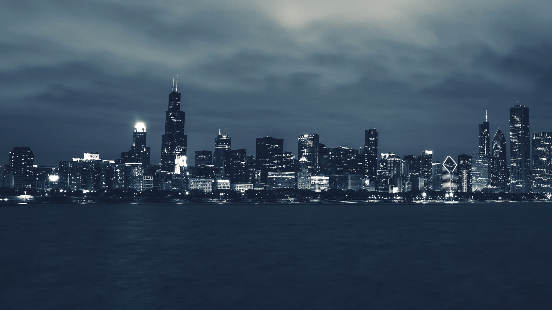 Chicago Illinois night time