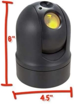 m1-d thermal 360 degree ptz camera size