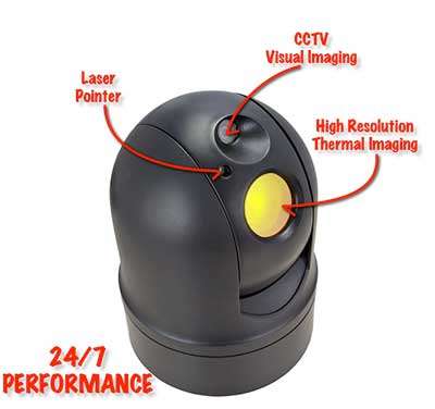 long range thermal camera range demonstration in vegas