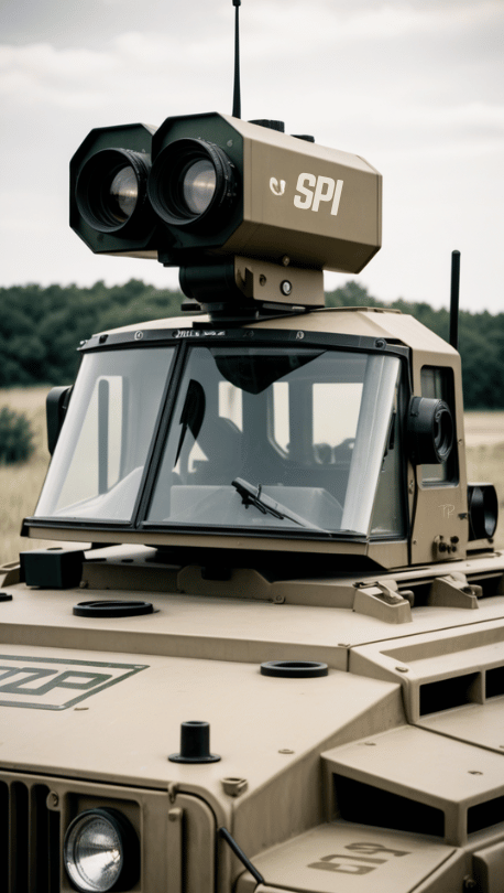 Custom Thermal PTZ Camera On Military Vehicle