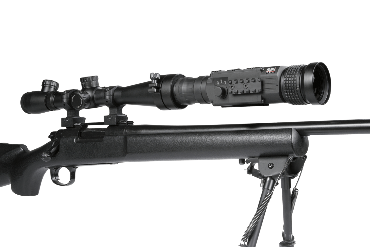 thermal clip-on rifle scope