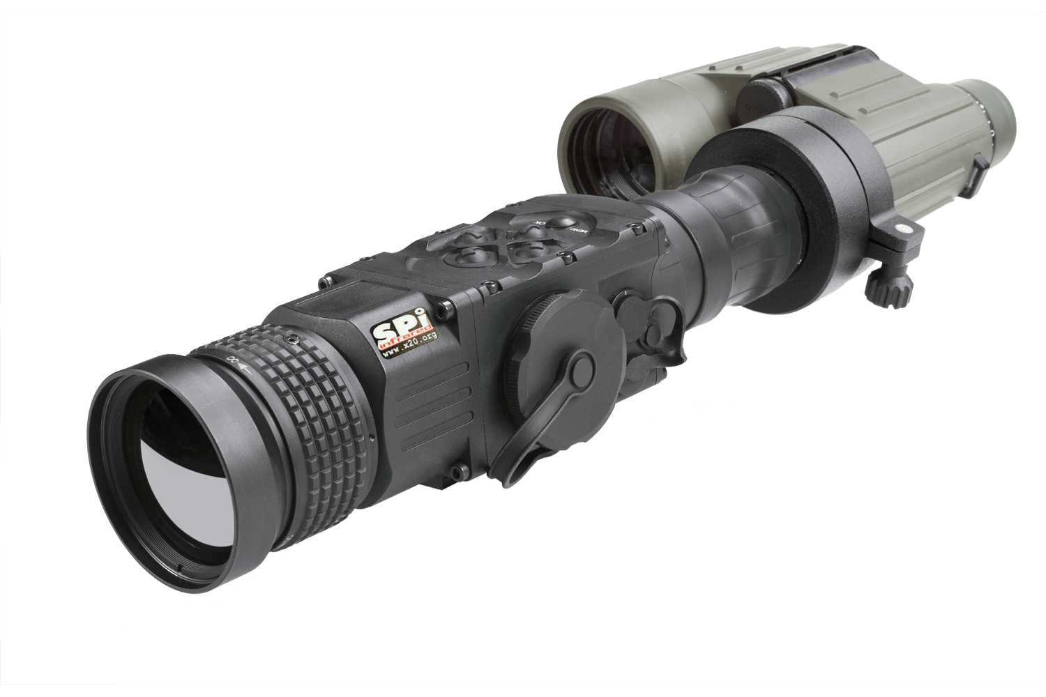 thermal clip-on rifle scope