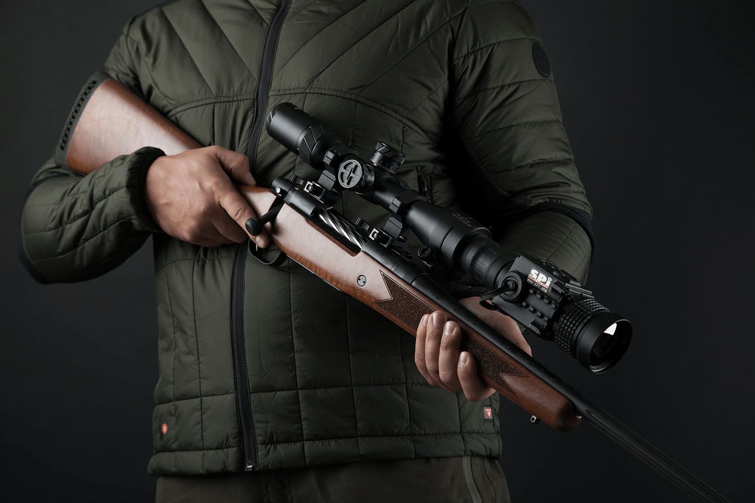 thermal clip-on rifle scope