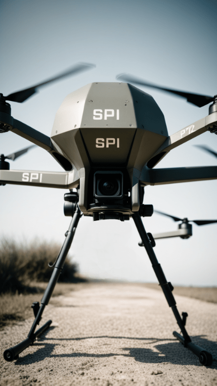 Infrared camera for drones on military and surveillance drone