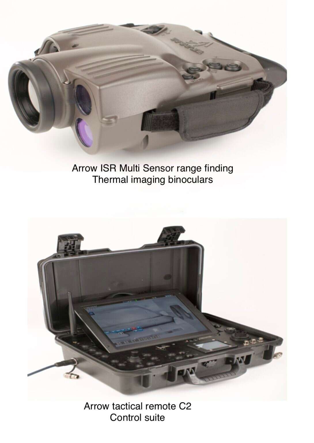 Thermal binoculars with multi-sensor