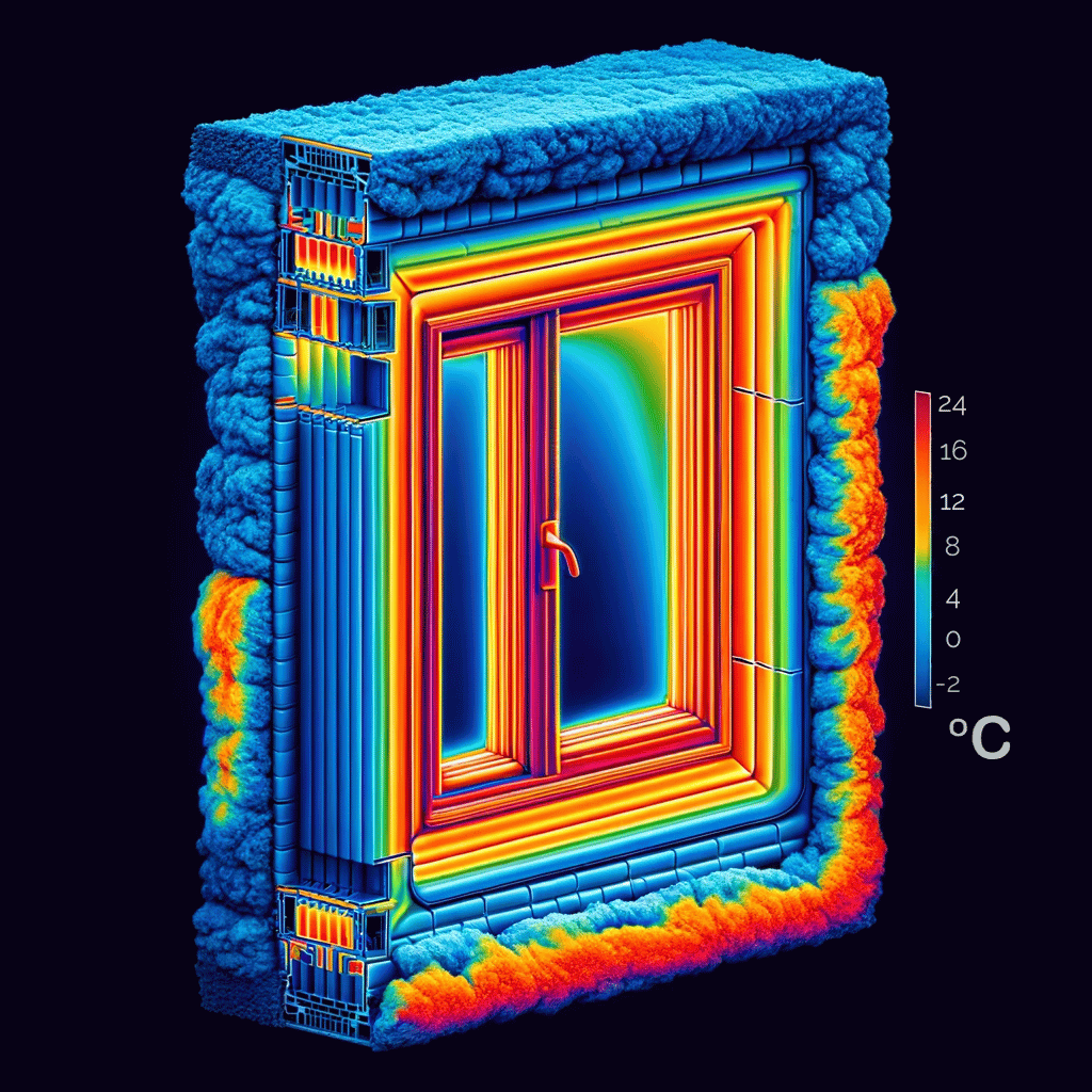 thermal image demonstration of correct insulation