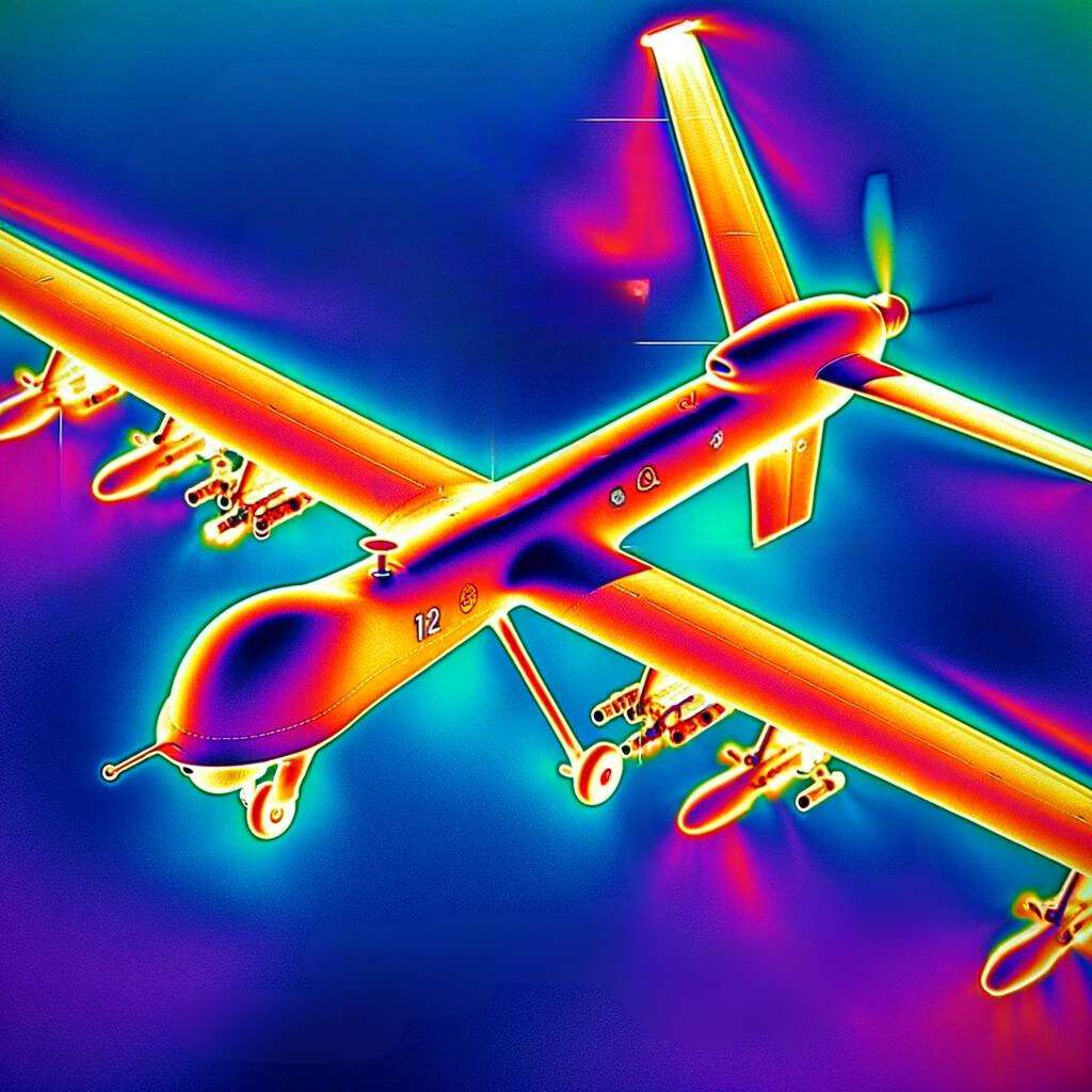 Thermal Image Of A UAV