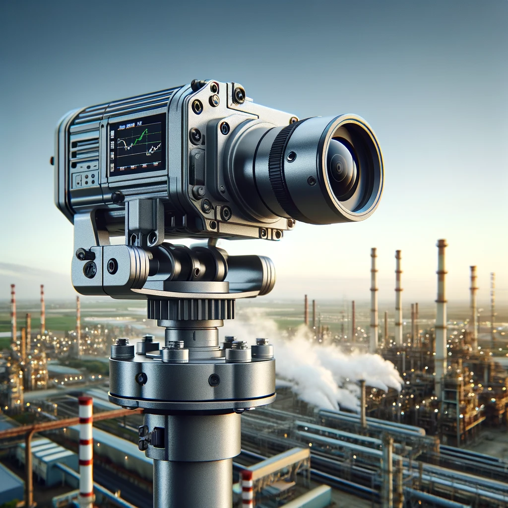 Thermal PTZ Camera Detecting Gas