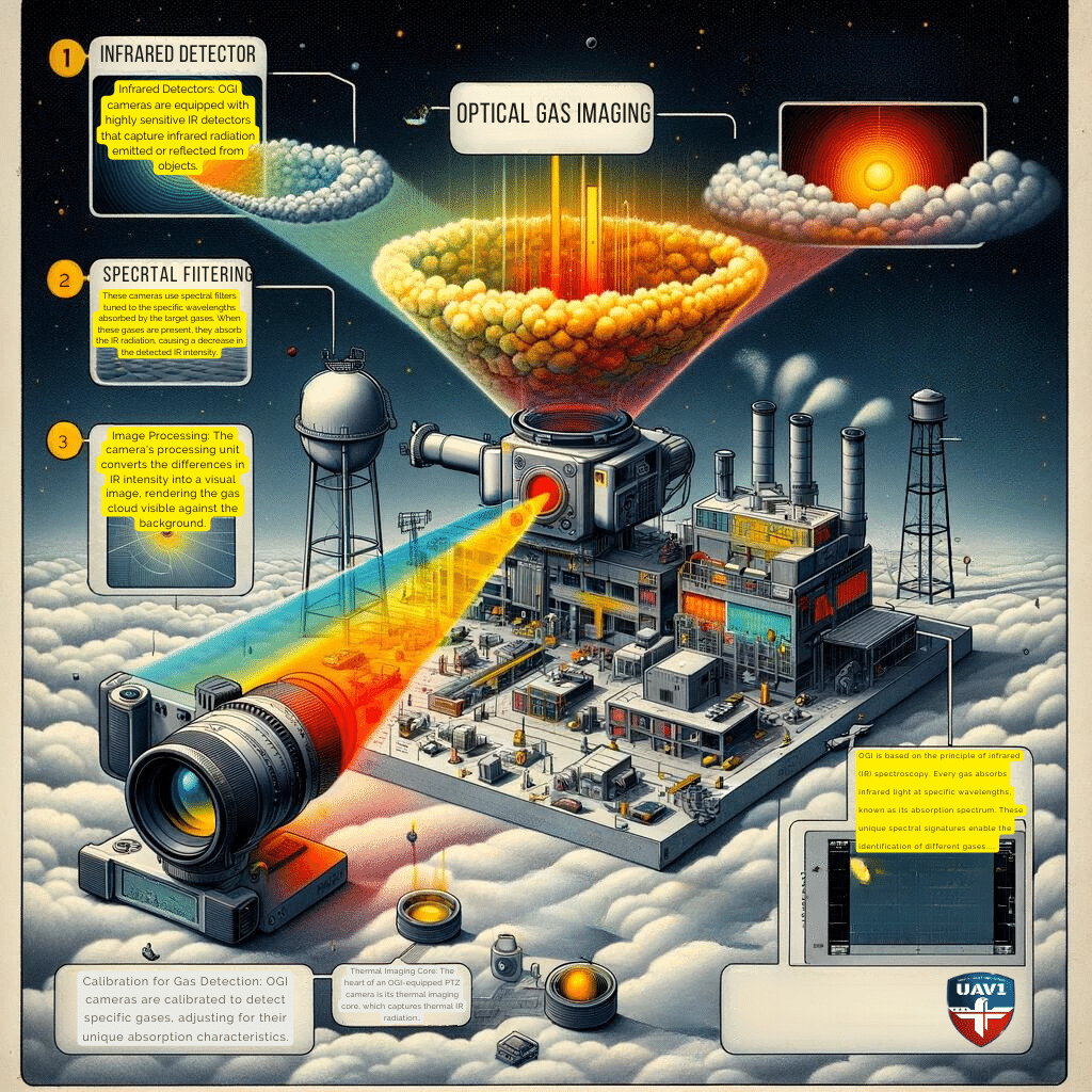 Optical Gas Imaging (OGI) Chart Explaing the science behind OGI