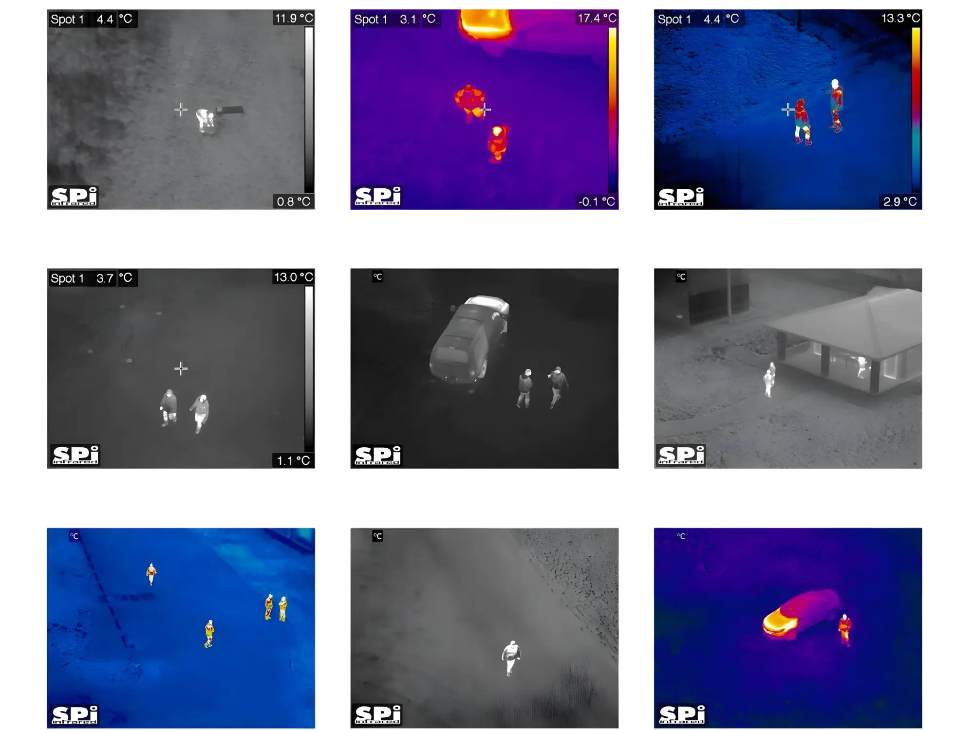 collection of thermal images